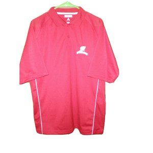 Wisconsin Badgers Red Polo Shirt NCAA Football Athlete Breathable Mens
